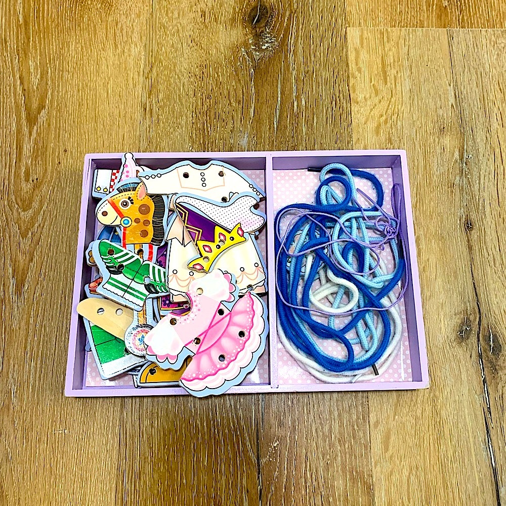 Melissa and Doug Lacing Puzzle Toy Set